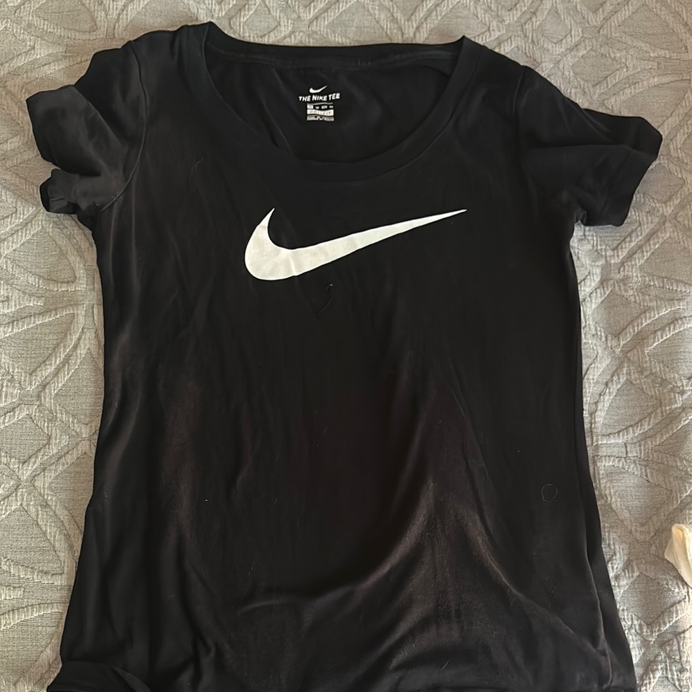 Nike Black Fitted Short Sleeve Tee
